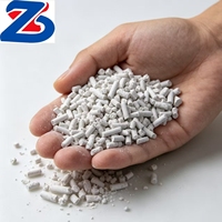 Granulés d'hydroxyde de calcium absorbant le CO2, chaux hydratée blanche en cylindres pour applications de purification de gaz