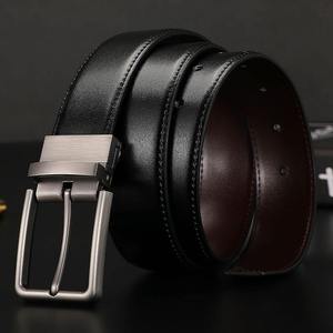 Cinturón de Cuero para Hombre, Casual, de Piel de Vaca, Hebilla de Acero, Color Personalizado, Alta Calidad, Longitud Ajustable, Ecológico, 3.0CM - Product Image 5