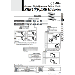 สวิตช์ความดันแบบดิจิตอลสำหรับ ZSE10-M5R-A SMC pneumatics - Product Image 3