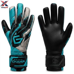 Gants de gardien de but Bulk Sports, paume en latex allemand, logo personnalisé, pour adultes unisexes, édition équipe, forte adhérence, usage officiel pour les équipes. - Product Image 3