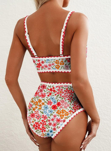 OEM ODM Custom Logo Women's Two Piece Strapless Casual <b>Set</b> Solid <b>Knitted</b> Polyester Cotton Summer Fashion Crop Top Wide Leg - Product Image 4