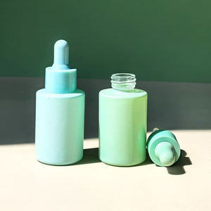 Botella de Vidrio con Gotero y Cabeza de Silicona, Color Macaron, Hombro Plano, para Aceites Esenciales, Envase Cosmético - Product Image 4