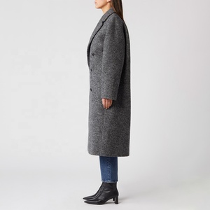 Customized <b>Women's</b> <b>Wool</b> Trench <b>Coat</b> <b>Double</b> <b>Breasted</b> Long Solid Color Full Sleeve Winter Outerwear Keep Warm - Product Image 6