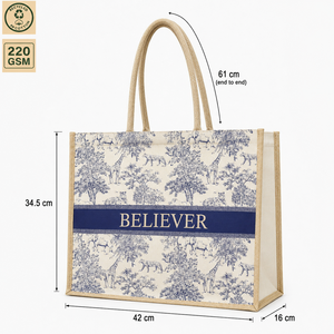 Sac fourre-tout de plage en toile de coton laminée 220 GSM, style safari, 42x34.5x16 cm, poignées en corde de 61 cm, logo personnalisé, vente en gros, marque privée - Product Image 5