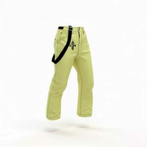 Pantalones de Esquí para Hombre, Color Liso, Impermeables 10,000mm, Aislamiento de Forro Polar 240g, Cierre de Gancho y Bucle, Personalizados OEM/ODM, Material 100% Poliéster - Product Image 3