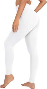 เลกกิ้งเอวสูงทรงกระชับ ผ้าโพลีเอสเตอร์ยืดหยุ่น ระบายอากาศได้ดี สวมใส่สบาย กระชับรูปร่าง เหมาะสำหรับออกกำลังกาย เล่นกีฬา รับผลิตแบบ OEM ODM - Product Image 2