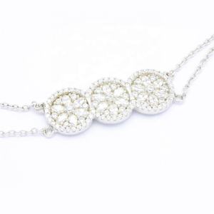 Bracelet Fleur en Argent 925 Classique de Bonne Qualité avec Zircon Plaqué Rhodium et Placage Multicolore – Prix Usine – Ensemble de Bijoux Tendance - Product Image 2