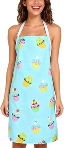 Apron for Women Girls Cute Cat Kitchen Chef Apron for Men Adjustable Cooking Blooming Aprons for Kitchen <b>Baking</b> - Product Image 2