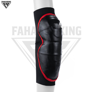 Manchons de protection pour genoux noirs et rouges à fort impact avec rembourrage renforcé pour équipement sportif, boxe, MMA, et manchons de protection pour coudes - Product Image 2