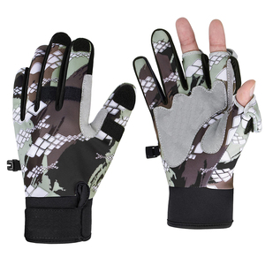 Ultimate Comfort Fishing Gloves Made of Quality Neoprene <b>Material</b> Flexibility Breathable Custom Color Fishing Gloves - Product Image 1