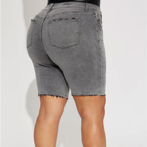 Shorts de Mezclilla para Mujer a Precio de Fábrica, Casuales, de Alta Calidad, Cintura Alta, Personalizados, Rectos, de Verano, Secado Rápido, Impermeables, Lavados - Product Image 5
