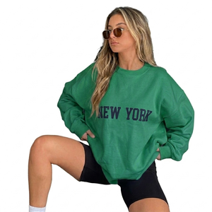 Customized Embroidered Printed Solid Casual Women Winter Front Logo Breathable Oversized Eco Friendly Fleece Fabric Comfortable - Product Image 1