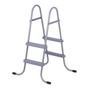 Scala a 2 gradini in acciaio a forma di A per piscina fuori terra con parete alta 33 pollici, capacità di carico 300 libbre, gradini per ingresso/uscita - Product Image 1