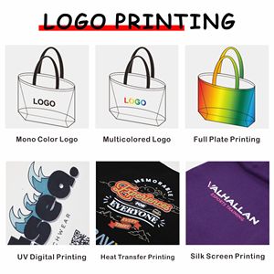 Bolsa de Mano para Mujer LBR, Personalizada, con Asa de Cuerda, Gran Capacidad, Ecológica, Plegable, Reutilizable, de Lona - Product Image 3