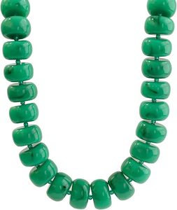 Collier Statement en Perles de Résine Multicolores - 17'' + 3'' Chaîne d'Extension, Épais et Très Visible |   Bijoux fantaisie audacieux, cadeau pour femmes - Product Image 1