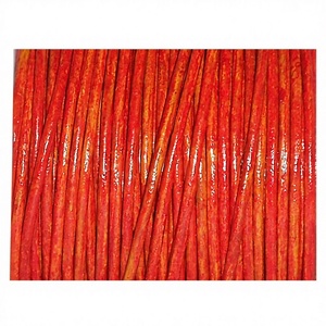 Cordon en cuir véritable peau de mouton fait à la main finition dégradée 2mm différentes tailles pour chaussures accessoires de meubles sacs à main - Product Image 1