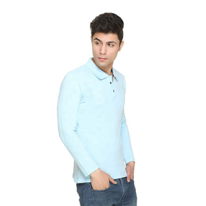 Polo à manches longues personnalisé pour homme, col contrastant, polo de sport, rugby, golf, UPF, vêtements d'extérieur, OEM, polos athlétiques à manches longues - Product Image 4