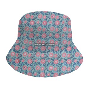 Chapeau Bob en Coton Automne Hiver Imprimé à la Main Tendance pour Hommes et Femmes – Chapeau Seau Matelassé Épais et Chaud - Product Image 4