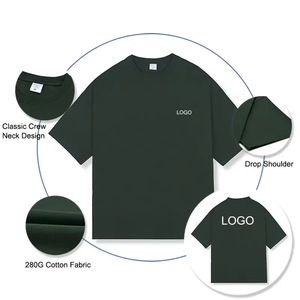 Camiseta Personalizada para Hombre, 100% Algodón, Talla Grande, 300 GSM, Lavado Ácido, Estilo Urbano, con Logotipo Personalizado, Bordado, Impresión, OEM, Venta al Por Mayor - Product Image 4
