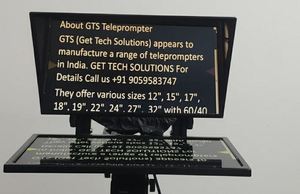 GTS Teleprompter 18 inches studio recording live streaming online classes YouTube production news reading and corporate presenta - Product Image 5