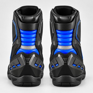 Bottes courtes de moto professionnelles, conception technique, semelle extérieure durable et protection de la cheville pour la conduite à moto - Product Image 5