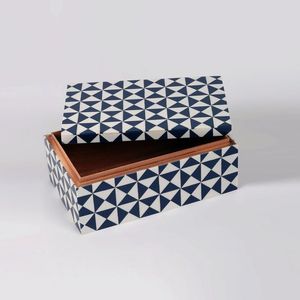 Boîte de rangement en MDF avec incrustation en résine, style célèbre, boîte de rangement décorative en résine, boîte à bijoux en résine à prix de gros très bas - Product Image 2