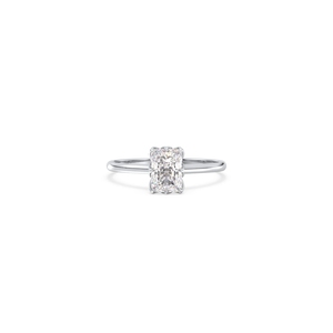 Bague de fiançailles REYES Timeless Radiant Cut Solitaire en diamant de laboratoire cultivé en or massif 14 carats, certifiée IGI, bijoux fins pour femmes - Product Image 2
