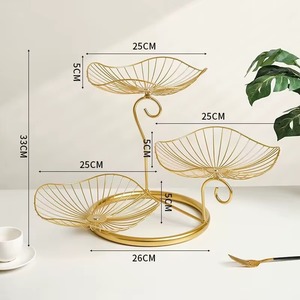 Top Quality Creative Made in India Fruits Basket Stainless Steel Metal Dinning Fruits Basket for <b>Table</b> Centerpiece Decoration - Product Image 4