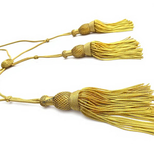 Gold Metallic Bullion Wire Custom Size Decorative Cincture for Liturgical Garments - Product Image 3