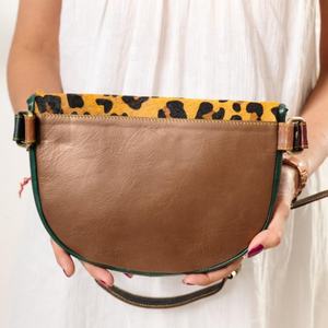 2024 Designer unisexe antivol en cuir véritable taille sac Zip bandoulière Floral bohème vache unique main usiné luxe Vintage - Product Image 4