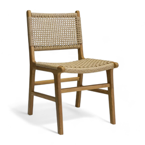 Muebles de Lujo para Exteriores, Patio o Terraza, de Madera de Teca y Mimbre Tejido, para Decoración del Hogar - Product Image 2