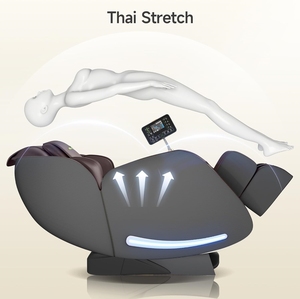 Fauteuil inclinable électrique en cuir intelligent avec massage chauffant Shiatsu, zéro gravité, multifonctionnel, pour le corps entier, avec fonction musicale - Product Image 4