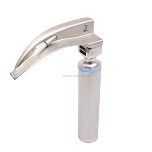 Ensemble de laryngoscope électrique LED médical Medivolve Macintosh en acier inoxydable avec 4 lames courbées, kit d'intubation et d'anesthésie - Product Image 5