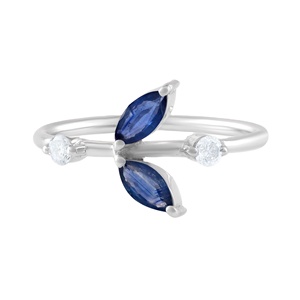 Anillo de Rubí y Diamante en Plata de Ley 92.5 KLSR-11752 - Product Image 5