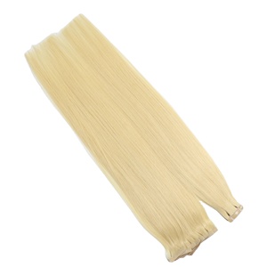 Extensions de cheveux invisibles à double trame, 100% cheveux humains Remy pour femmes, usage professionnel en salon, best-seller, directement de l'usine du Vietnam - Product Image 2
