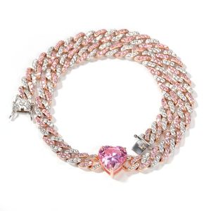 Iced 10K Gold Plated Silver Cuban Link Chain Men's Luxury Moissanite Hip Hop <b>Necklace</b> <b>Statement</b> - Product Image 3