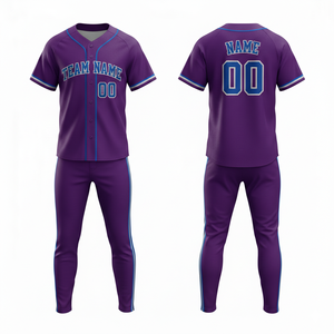 Conjunto de Uniforme de Béisbol Personalizado, Jersey y Pantalones Sublimados, Transpirables, de Poliéster, para Entrenamiento y Partidos de Equipo - Product Image 2
