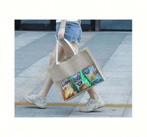Bolsa de Regalo de Yute de Gran Capacidad con Costuras Reforzadas para Artículos Pesados - Product Image 5