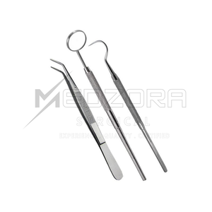 Kit d'examen dentaire de base MEDZORA SURGICAL, instruments chirurgicaux manuels en acier inoxydable pour la chirurgie buccale - Réutilisable - Product Image 6