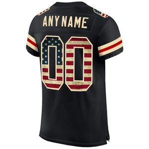 Custom Green Gold American Football Jersey V-Neck Short Sleeve Mesh Breathable 100% Polyester Sublimation Transfer Printed Front - Product Image 5