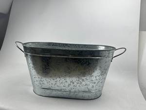 Jardinière moderne longue en métal galvanisé pour sol et balcon, style rustique, durable, pour fleurs et plantes vertes, usage extérieur. - Product Image 2