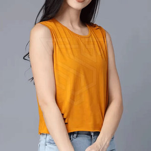 Camiseta sin Mangas de Algodón y Fibra de Bambú de Alta Calidad para Mujer, Logotipo Personalizado, Transpirable, de Secado Rápido, Servicio OEM, Tela de 220g, Informal y Deportiva - Product Image 3