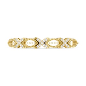 Pulsera de Diamantes con Eslabones Infinitos en Oro Amarillo de 9K, Joyería Fina y Elegante para Mujer, Ideal para Compromiso, Boda o Aniversario - Product Image 4