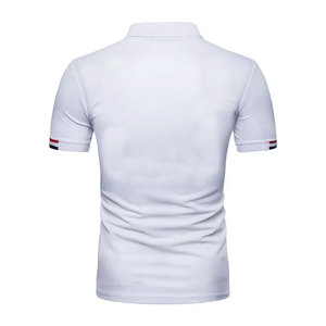 Nuevas camisetas polo de algodón transpirable de alta calidad para hombre, con bloques de color y diseño de patchwork, que absorben la humedad. - Product Image 2