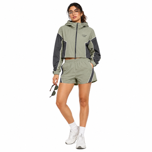 Ensemble coupe-vent personnalisé pour femme en polyester, coque en nylon, fermeture éclair intégrale, séchage rapide, logo personnalisé, fabricant OEM - Product Image 5