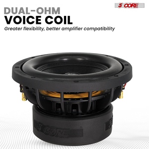 8 Inch Car <b>Subwoofer</b> 5 Core Dual 4 Ohm 1000W DC 12V Deep Bass Replacement <b>Speaker</b> - Product Image 3