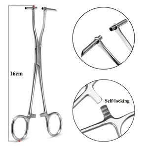 Pince à éponge professionnelle pour piercing corporel, forceps Foerster, pince chirurgicale pour gaze et pansements, instrument approuvé ISO - Product Image 1