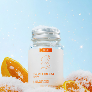 [FROM OREUM] Pasta Dental Sólida con Sabor a Mandarina de Jeju, Cuidado Bucal para la Limpieza Diaria de los Dientes, Aliento Fresco, Higiene Dental para Viajes - Product Image 3