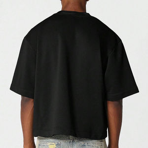 เสื้อยืดผู้ชายไซส์ใหญ่คุณภาพสูงแบบเรียบ  ไซส์พลัส สตรีทแวร์ลายกราฟิก พิมพ์ลายทรงบ็อกซี่ แขนสั้น - Product Image 2