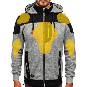 เสื้อฮู้ดโพลีเอสเตอร์2สีสำหรับผู้ชายเสื้อฮู้ดกันลมขนาดพิเศษออกแบบได้ตามต้องการ - Product Image 1